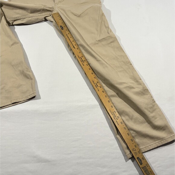 Duluth Trading Pants Mens Beige Standard Fit Khaki Work Twill Casual Sz 34 x 32 - Picture 5 of 12